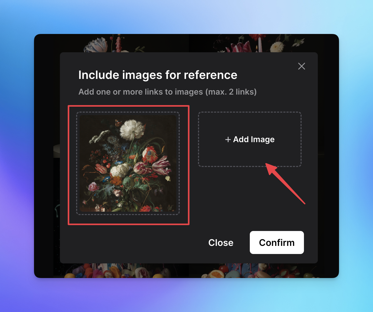 New Options for Reference Images